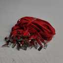 Beebel Red Lanyard 50PCS 32-Inch Flat Lanyards with Badge Clip (Red)