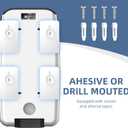 Soap Dispenser Wall Mount 28oz Commercial Hand Soap Dispenser for Bathroom Liquid Gel Hand Sanitizer Dispenser No Drilling Black