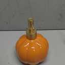 2 x Soap Dispenser Luxury Ceramic Soap Dispenser with Pump Bathroom Shower Gel Shampoo Push Empty Bottle(Orange)