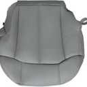 GXARTS Driver Side Bottom Replacement Leather Seat Cover Fit for Chevy Silverado Suburban Tahoe GMC Sierra Yukon 1999 2000 2001 2002 Pewter Gray # 922 92i 122