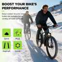 2 x 2 Pack 26x1.75/2.125 Bike Tire Tube, 26x1.75 26x1.95 26x2.10 26x2.125 with 48mm Schrader Valve, Butyl Bike Tube 26 x 1.95 with 2PCS Levers, for MTB and Cruisers, City Bikes, Road Bikes