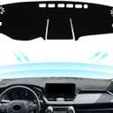 Toyota Rav4 Accessories 2025 2024 2023 2022 2021 2020 2019 Dashboard Cover Dash Cover Mat Custom Fit Center Console Cover Sunshield Protector RAV 4 Pad（Black Trim）