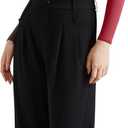 SUUKSESS Women Business Casual Long Sleeve Tops Double Lined Basic T Shirts (Large, 06 Wine Red)