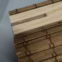 LazBlinds No Tools No Drill Cordless Bamboo Roman Shades, Light Filtering Window Treatment, Roll Up Bamboo Blinds for Windows 20'' W x 48'' H, Eastfield Teak