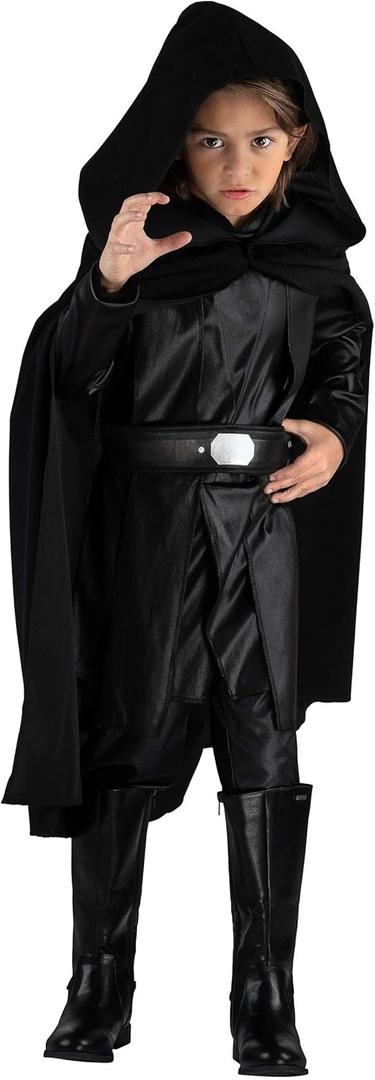 Star Wars Luke Skywalker Official Youth Halloween Costume - Tunic and Pants with Detachable Cloak and Foil Belt, Medium