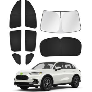 Canvcle Sunshades for Honda HRV 2023-2025 2026 HR-V Accessories Windshield Sun Shade Side Rear Window Shade Cover Sun Visor Shield Privacy Protection Keep Vehicle Cool Black 8PCS