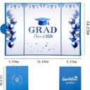 Blue Graduation Party Decorations Class of 2026 - Extra Large 22" x 14" Graduation Guest Book to Sign Signature Board for Graduation Gifts Congrats Grad Party Favors Supplies Decor Keepsake
