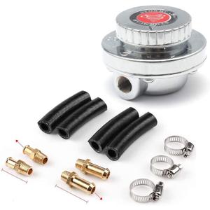Performance Fuel Pressure Regulator, Adjustable Manual Car Fuel Pressure Control Valve for Carburetor Engine
