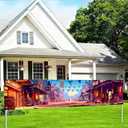 Wild West Party Banner 118x20 Inch Western Town Backdrop with Cartoon Cowboy Street Design for Country Theme Party Ranch Birthday Bar Saloon Decor Western Garden Fence Banner