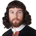 California Costumes, Renaissance Lord Mens Wig (Standard-One Size)