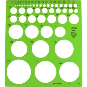 Westcott LetterCraft Large and Small Circles Template (T-831)