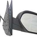 Dorman 955-1829 Passenger Side Power Door Mirror - Heated / Folding Compatible with Select Chevrolet / GMC Models, Black