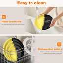 4 Pack Tortilla Sealers, 4-In-1 10"+8"+6"+4" Flour Tortilla Crimper, Quesadilla Maker, Tortilla Press - Make Tacos, Crumpet, Calzones, Burritos - Environmentally Friendly Biodegradable Material (Yellow and black)