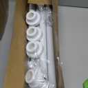 2Pack Tension Curtain Rod 31 to 75 Inch Spring Tension Rods for Windows Adjustable Curtain Rod No Drilling Expandable Pressure Curtain Rod Shower Rods for Closets,Bathroom,Kitchen,Doorway