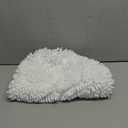OLANLY Soft Chenille Bathroom Toilet Lid Cover, Machine Washable Seat Covers, 17.5x15, Stays in Place Rubber Backing, Fits Most Round, Elongated and Oblong Lids, Accessories Decor, White