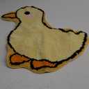 TRUEDAYS Bathroom Rug Cute Bath Mat Duck Shaped Small Rug Non Slip Bathtub Mat and Absorbent Shower Mat Washable Plush Luxury Mat