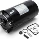 1 HP Pool Pump Motor UST1102, Up-Rated 56J Frame Single Speed Swimming Pool Motor Replacement, Weather-Resistant, Compatible with Hayward Super, Super II & Max-Flow Pumps