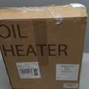 JASUN Oil Filled Radiator Heater with Adjustable Thermostat, Mini Portable Space Heater 700W for Indoor Use, Overheat Safety, Quiet Work, White