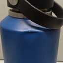 32 oz Water Bottles with Straw & Spout Lid - Keep Cold 48h & Hot 24h Vacuum Slim Metal Insulated Flask Fits in The Car, Bike, Treadmill, Stroller, Golf Cart Cup Holder, Travel Coffee Mug (Navy Blue)