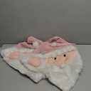 2 Pcs Pink Christmas Pillow Covers 18"x18" Pink Santa Claus Christmas Decorations Pillowcase Santa Holiday Seasonal Pillow Cases Winter Indoor Decoration for Bed and Sofa