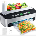 Vacuum Sealer Machine, Beelicious 85KPA Fully Automatic 8IN1 Food Sealer with Bags Storage, Buildin Cutter, Moist Mode, Air Suction Hose