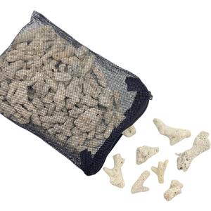 Crushed Coral Filter for Aquarium,Fish Tank Crushed Coral for Freshwater Aquarium Ph Aquarium Bio Filter Media Bag Reusable Aquarium Filter