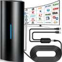 2026 Strongest TV Antenna, 5000+ Miles Range Digital Antenna for Smart TV Indoor/Outdoor, HD TV Antenna for Local Channels with Upgraded Amplifier, Supports 8K 4K 1080P All TVs-40ft Coax Cable