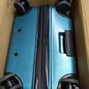 U.S. Traveler Boren Expandable Hardside Rugged Travel Luggage with 8 Spinner Wheels, Teal, Checked-Medium 26-Inch, Checked-Medium 26-Inch, No USB Port