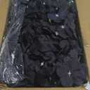 Black Floral Photo Backdrop 3.5x4.6ft Silk Hydrangea Artificial Flower Wall Panels for Halloween Birthday Party Graduation Background Decorations