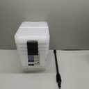 Superio Storage Bins with Lids, Clear Plastic Containers for Organizing, Stackable Totes, BPA Free, Odor Free, Organizer Boxes for Home, and Dorm (4 Pack, 14.7 Qt)