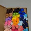 2" Baby Hair Clips Fully Lined Bows Tiny Alligator Clips for Infants and Toddlers in Pairs