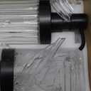 2 PCS Glass Soap Dispenser Set for Bathroom & Kitchen Sink Refillable Liquid Soap Bottle with Squeeze Pump for Hand Dish Soap, Shower Gel, Shampoo and Conditioner-425ML