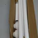 Mcrbeay Shower Curtain Rod, 1" Diameter Heavy Duty Tension Shower Rod, Non Slip Adjustable 28-74 inch No Drill Shower Curtain Rods Spring Tension For Bathroom, Shower Stall, No Rust, White