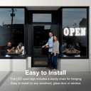 30" x 10" Large LED Open Sign with Remote Control High Bright Visibility Business Open Sign 14 Mode Suitable for Shop, Bar, Hotel, Retail and Restaurant