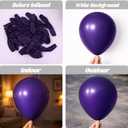 5 x Voircoloria 105pcs Dark Purple Balloons 12inch Party Latex Balloons for Birthday Baby Shower Halloween Wedding Valentine's Day Party Bachelorette Decorations