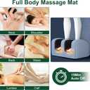 Full Body Massage Mat with Heat, 10 Vibration Nodes Massage Chair Pad with 3 Heating Levels , Multifunctional Full Body Relaxation Seat Back Massager with Head Neck Foot Massage Pillow for Home Office 70.87"x20.47"x5.9"