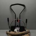 HKAI Baby Bouncer, Portable Baby Bouncer Seat for Babies 0-18 Months, 100% Cotton Fabrics, 3 Modes of use with Rocker and Stationary Options, Infant Rocker Chair with Hanging Toys-Organic Oat