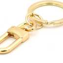 NEXT FASHION Purse Key Charm Key Ring Clasp Gold Tone For Handbag & Purse (Gold)