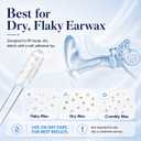 Sticky Ear Cleaning Sticks for Dry Earwax, Gentle Soft Rubber Ear Cleaner for Family, Reusable Adhesive Ear Wax Removal Tool, Earbud, Headphone & Hearing Aid Cleaning (48 pcs, 4mm)