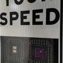 Solar Powered Radar Speed Sign 24x35in（60x90cm） LED Display Speed Detector Warning Sign for School Zone Parking Lot Road Safety Alert Driver Slow Down Speed Monitor (Yellow)