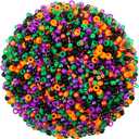 3000 Pcs Plastic Pony Beads 8 mm Pearl Beads Clay Beads Spacer for Jewelry Making Necklace Bracelet Earring Party Decoration Hair Beads DIY Crafts Supplies(Halloween)