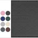 URMONA 19" x 12" Waterproof Silicone Mat in Multiple Sizes & Colors, Under Sink Mat for Kitchen & Bathroom, Pet Food Pad for Dogs & Cats, Kitchen Cabinet Liner, Multi-Purpose for Storage(Black)