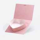 Geoto 8"x6"x2" Bulk Pink/Red/White/Black Single Heart Shaped Valentine's Day Treat Fillable Gift Packaging Box 1 Pack (Pink, Pack of 1)