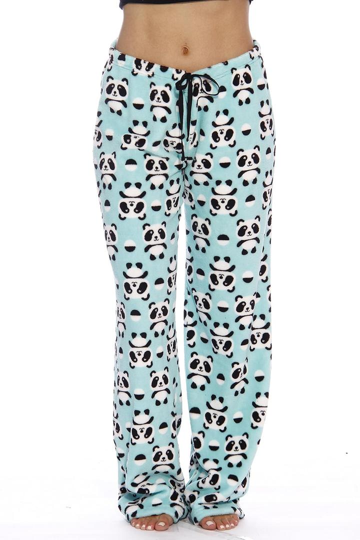 Just Love Plush Pajama Pants for Women (Green, XXXL)