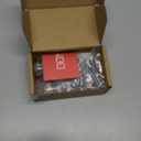 homdiy 5 Pack Cabinet Knobs Brushed Nickel Drawer Knobs - Square Cabinet Knobs for Dresser Drawers Silver Kitchen Cabinet Hardware