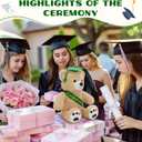 Tezituor 18 Inch Graduation Teddy Bear Stuffed Animal with Grad Cap & Sash - Soft Congratulations Plush Bear Toy, 2026 Graduation Gift for Kids, Students, High School & College Graduates