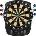 Electronic Dart Board, Soft Tip Dartboard Set 40 Games, 427 Variants Digital Electric Dart Boards with Colorful LED, 6 Darts, 100 Tips, Power Adapter