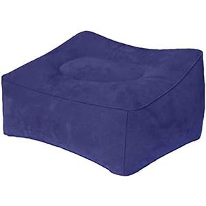 MYFON Inflatable Travel Pillow, Inflatable Travel Foot Rest Pillow, Leg Rest Pillow for Cars, Home, Office, Trains, Airplane, Blue
