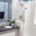 Moen Eco-Performance Chrome Four-Function Removable Handheld Showerhead with 69-Inch-Long Hose and Wall-Mounted Slide Bar, 3667EP