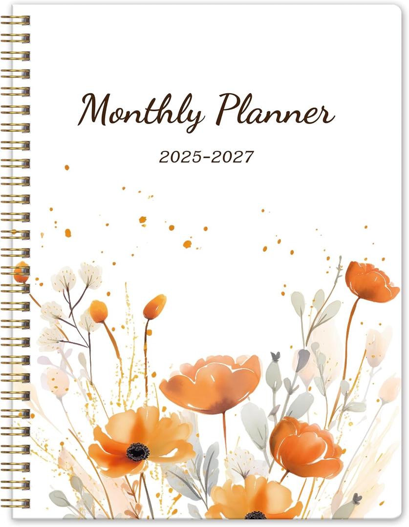 Monthly Planner 2025-2027, July 2025 - June 2027, 7" x 9", 2 Year Calendar 2025-2027 Monthly Planner, 24 month Calendar Perfect for School & Office